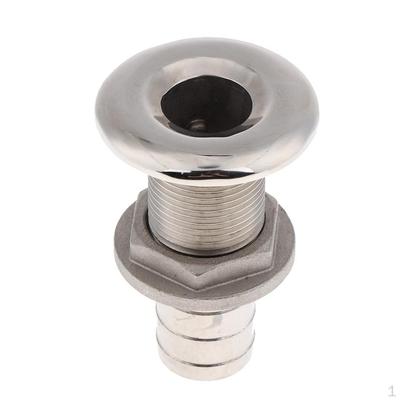 1 Through Hull Mounting 316 Stainless Steel Boat Thru-fitting