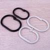 100pcs Smooth Sliding Shower Hooks With Locking Mechanism Waterproof Snap Lock Rings Bathroom Curtain Rod Attachments