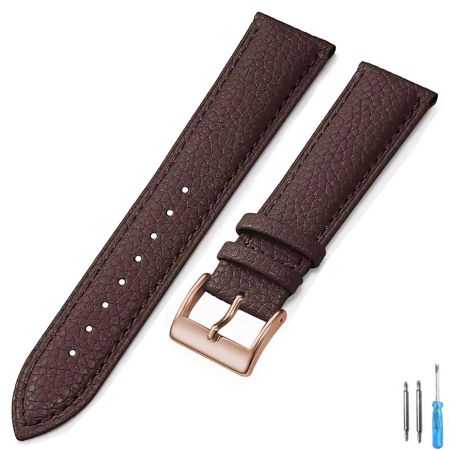 Genuine Leather Watch Band 16Mm 18Mm 20Mm 22Mm 24Mm Watch Strap For Man Women High-Quality Wrist Watchband 14mm