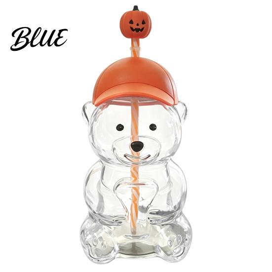 Reusable Boba Tea Cup 600ML Bear Glass Tumbler with Lid & Straw 20oz Borosilicate Drinking for Iced Coffee Tea Milk Gift Women Girls