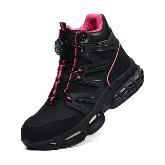 [KOIFISH] Safety Shoes, High Cut, Dial Type, Work Shoes, Men s, Women s, Safety Shoes, Lightweight, Safety Shoes, Steel Toe Cap, Slip-on