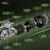 LEO Portable Carbon Fiber Only 109G Lightweight Spinning Fishing Reel 5.2:1 Gear Ratio 5+1 BB for Saltwater Freshwater Ce Fishing Corrosion Resistant