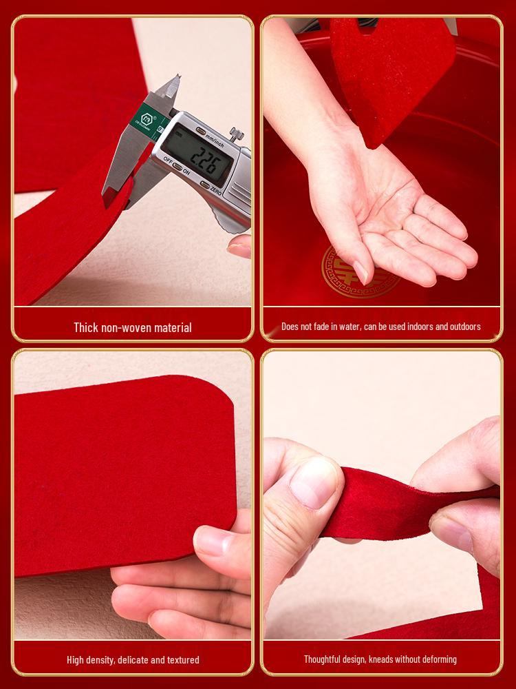 Dubbel Lycka Bröllopsrum Dekoration Klistermärke för Nytt Sovrum & Vigsel Foto Bakgrund