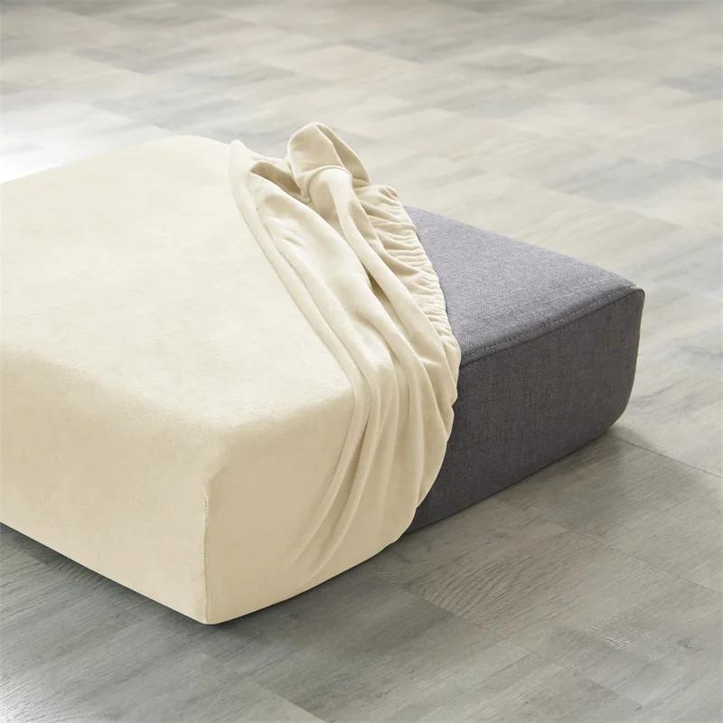 1PC Velvet Sofa Seat Cushion Covers For Living Room Plush Cushion Covers Soft Stretch Couch Slipcover Furniture Protector