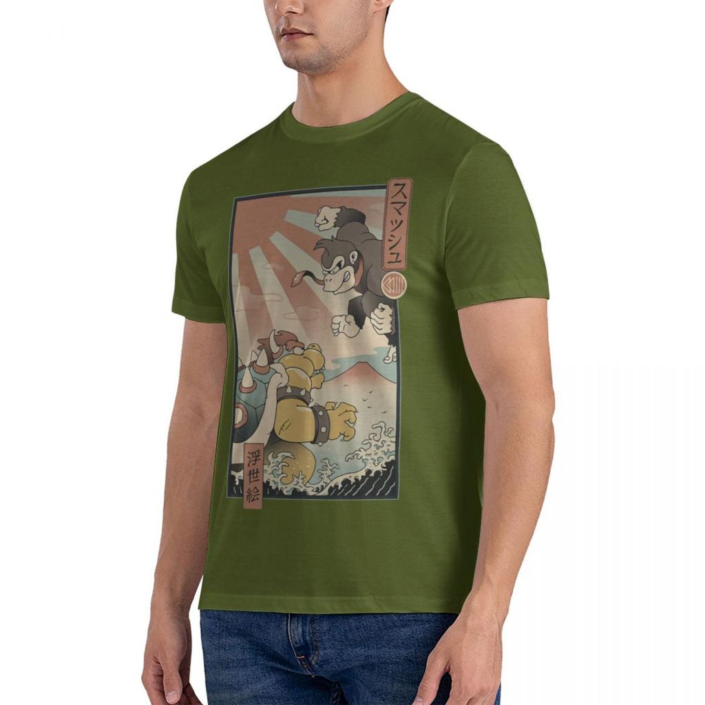 Super Smashes Bros Kaijus Smash Bedrucktes T-Shirt Lustiges Herren Kurzarm Locker Übergroßes T-Shirt