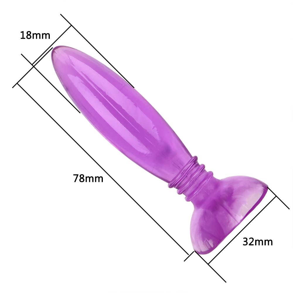 Anální anální kolík Masážní přístroj na prostatu Sexuální hračky pro muže Ženy Dildo Pocit pravé kůže Anální kolík pro Jelly pro dospělé