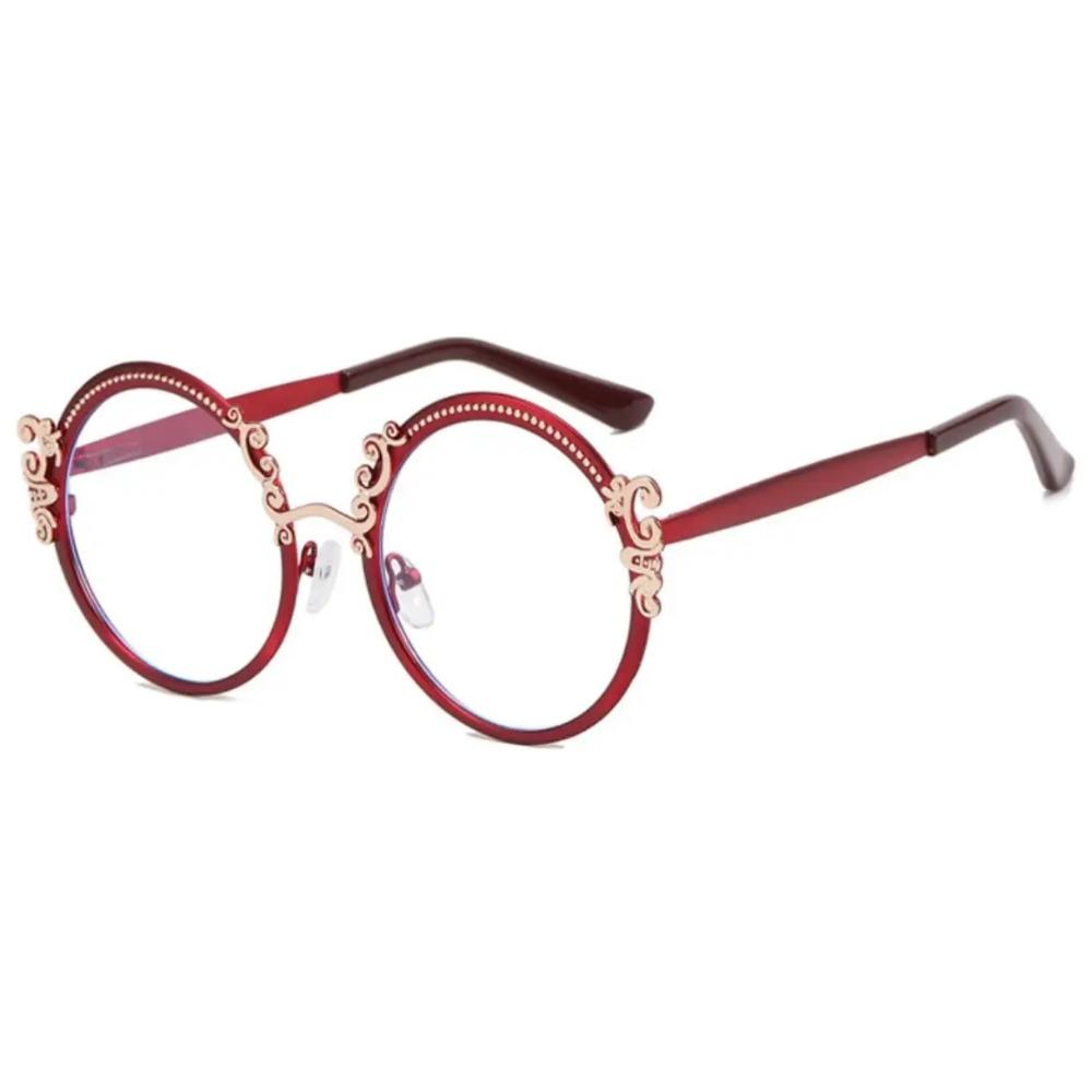 Unisex Metal Round Oversized Myopia Glasses Clear Vision Protection Computer Anti-Blue Light Ladies Nearsight Glasses for Women