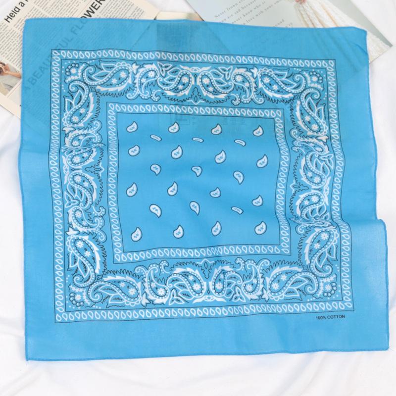 Unisex Cotton Bandana Kerchief Hip Hop Black Hair Band Neck Scarf Sports Headwear Wrist Wraps Head Square Scarves Handkerchief