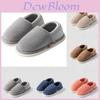 Antibacterial Cotton Slippers For Couples Winter Warm Non Slip Indoor Outdoor Comfort