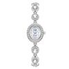 Reloj de Pulsera de Gama Alta de Nicho Reloj de Cuarzo Ovalado de Pedrería de Lujo Ligero Reloj Pequeño Exquisito Literario para Mujer