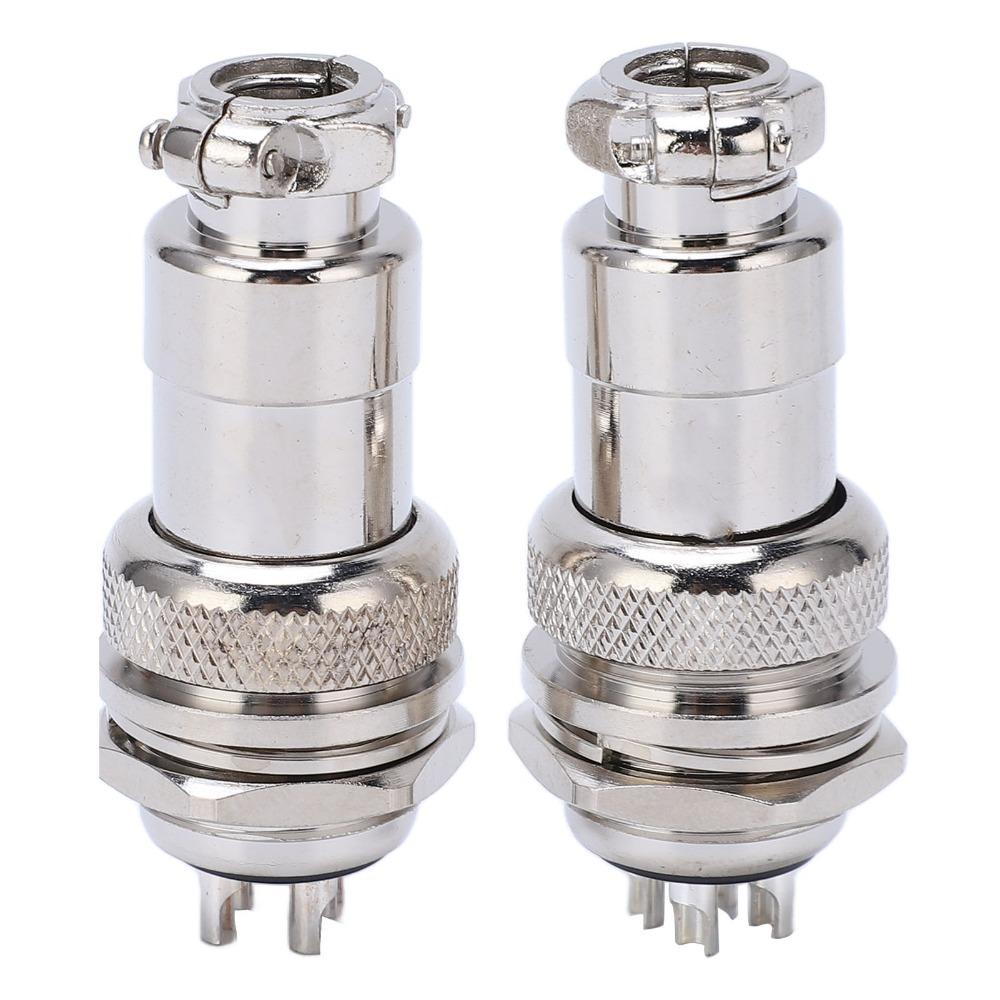 2 STÜCK 4 Pin GX20 Luftfahrtsteckverbinder Zinklegierung Gehäuse Stecker Buchse Rundadapter Audio