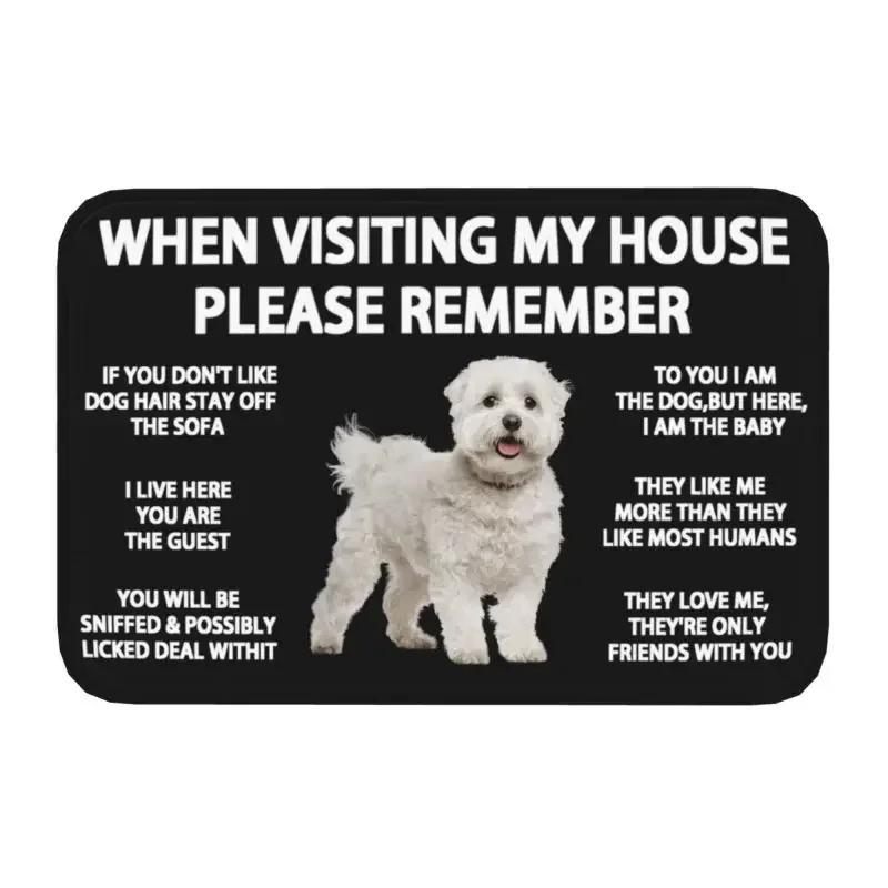 French Bulldog Doormat Mat Anti-Slip Frenchie Dog Bath Kitchen Living Room Rug Carpet 40*60cm