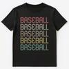 T-shirt Unisex Style Baseball Rétro