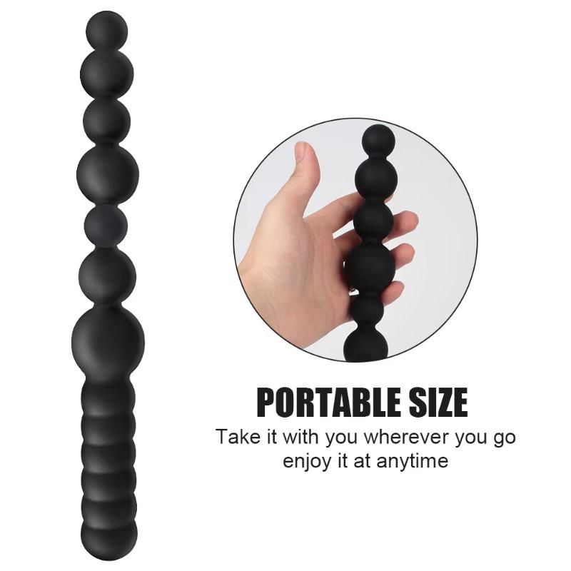 Anal Beads Soft Silicone Dildo Prostate Massage SM Game Butt Beads Expansion Anus Dilator Masturbator Sex Toys for Women Men