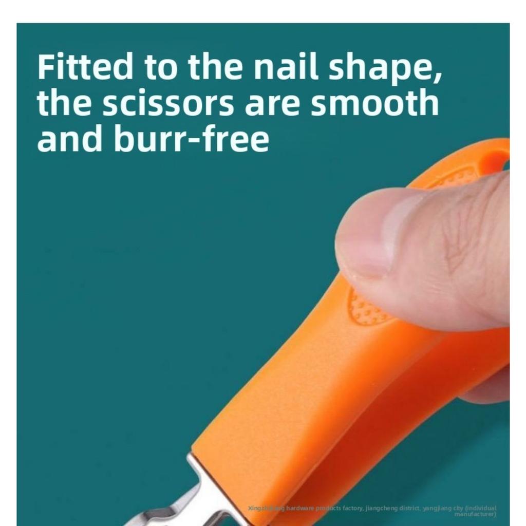 Large Opening Nail Clipper, Single Set, Large Size Nail Clipper, Thick and Hard Nail Specific, Stainless Steel Wide Mouth Anti Splash Nail Clipper