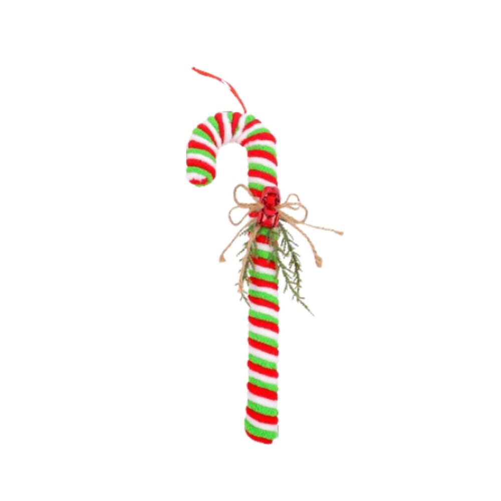 Cartoon Hanging Candy Cane Ornaments Funny Plush Cane Candy Candy Christmas Cane  Party Favors