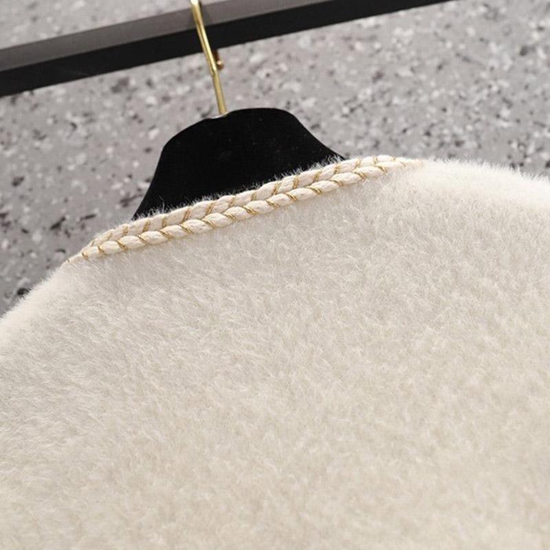 Coat for Women Cotton Spring Autumn Casual Oversizer Waterproof Fashion Kinnted Fragrant Breeze Jacket