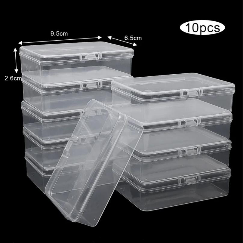 3/5/10Pcs Transparent Plastic Boxes Playing Cards Container Storage Case Packing Poker Game Card Box Board Games Card Organizer
