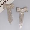 Light Luxury Bow Fringe Hairpin Temperament Bow Hair Clip Long Tassel Rhinestone Hairpin  Women