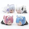 Cute Rem Figure Anime Re Zero Ram Emilia Figures Echidna Statues Sculpture Figurines Re:Zero Desk Decoration Table Accessories