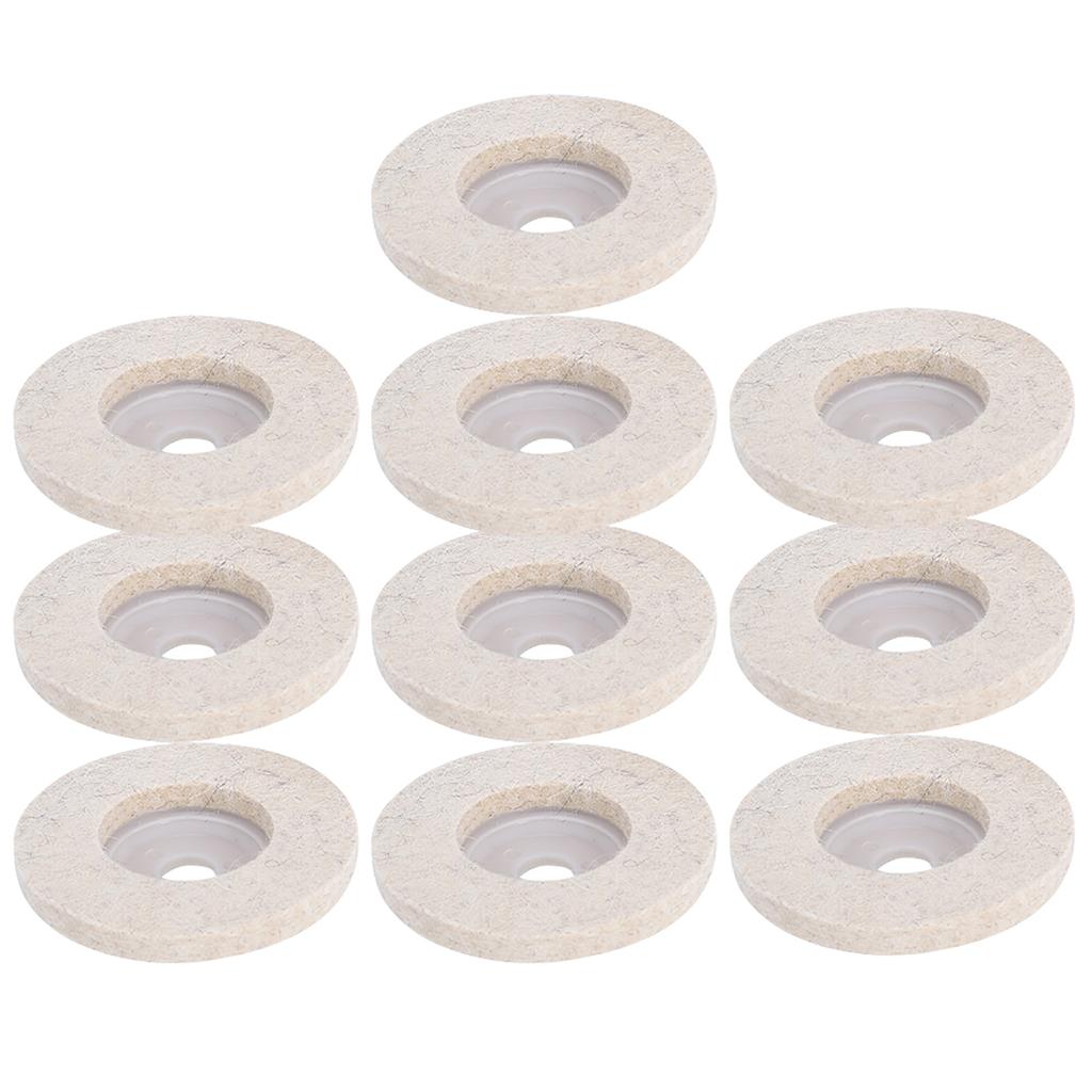 10pcs Angle Grinder Polishing Discs Wool Buffing Grinding Wheel Pads Kits for Metal JewelryCoarse