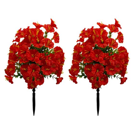 1/2 st Konstgjord Morgonhimmel Trädgårdsspett UV-beständig Falsk Blomsterpigga Bröllopsfest Inomhus Utomhus Trädgårdsvägg Falsk Blomsterdekoration