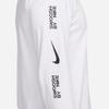 Nike Printed Crew Neck Casual Long Sleeve Shirt Men Tops White FJ1120-100