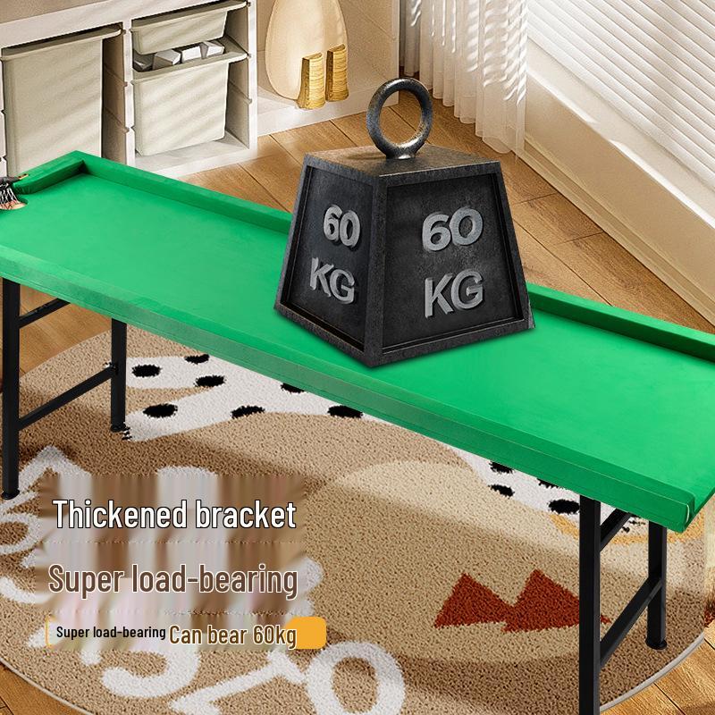 Five-Point Portable Folding Snooker Table with Iron Legs