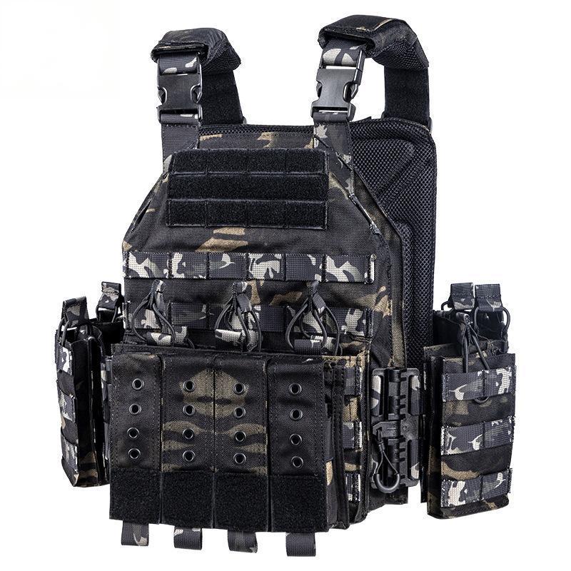 Taktyczny kamizelka plate carrier 6094 z szybkim wypięciem, kamuflaż