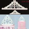 2pcs Crown Fondant Cake Printing Die Biscuit Baking Die  Molds Silicone