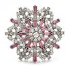 Snowflake Brooch Pins for Women Unisex Winter Flowers New Year Party Corsage Gifts