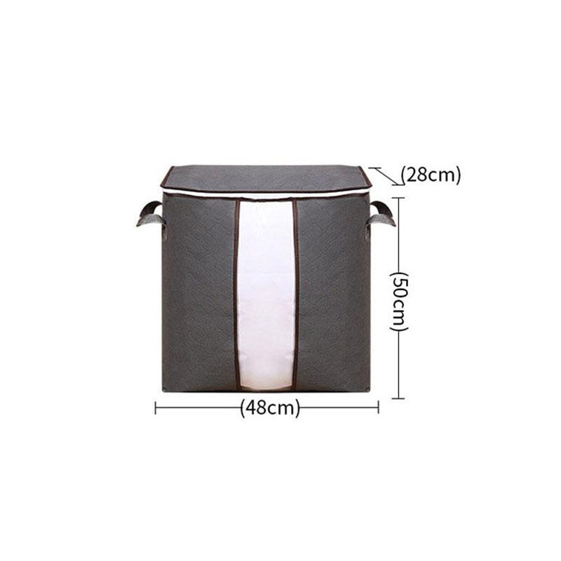 

Складной органайзер для шкафа, сумки для хранения одежды, хранение одеял с прозрачным окном, усиленной ручкой и прочной молнией