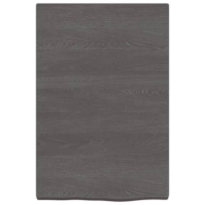 VidaXL Étagère murale gris foncé 40x60x4 cm bois chêne massif traité 363756
