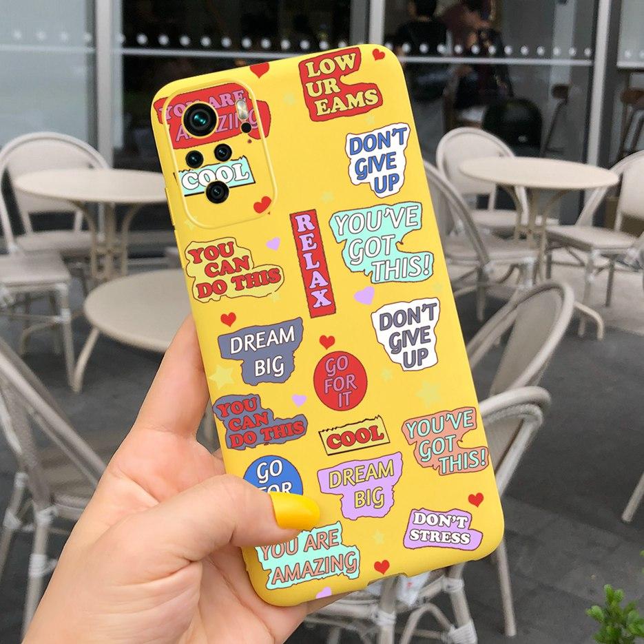 Für Xiaomi Redmi Note 10 Hülle Note 10S Weiches Silikon Stilvolle Bemalte Abdeckung Für Xiaomi Redmi Note 10 Pro Max Note10 S Handyhüllen