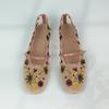 Scarpe Mary Jane da Donna in Rete Ricamata Calzature Estive Comode Leggere Traspiranti Scarpe Basse Casual da Donna