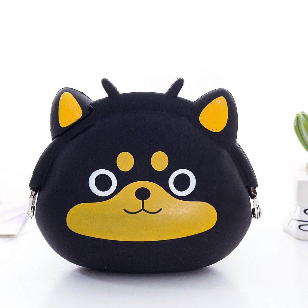Silikon-Münzbörse Süßes Schwein Katze Frosch Gelbe Ente Panda Eule Hund Geldbörse Kinder Frauen Mini-Tasche KTB