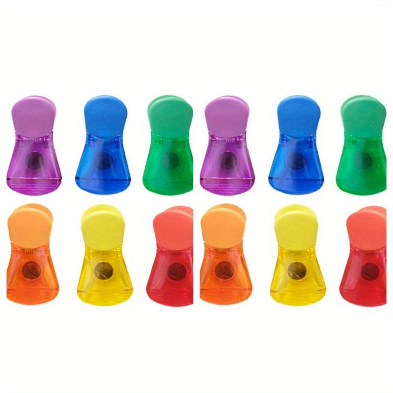 

Набор из 12 магнитных зажимов для пакетов с чипсами, влагонепроницаемые магниты на холодильник для хранения продуктов, кухонные зажимы для запечатывания закусок 12pcs