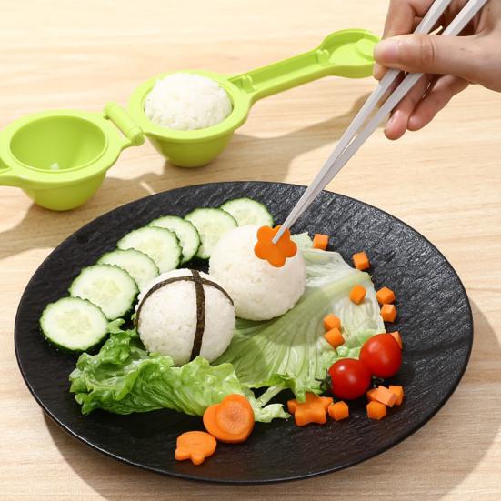Round Rice Ball Mold Plastic Onigiri Shaker Making Tool DIY Mini Sushi Maker Mold for Home Kitchen Restaurant