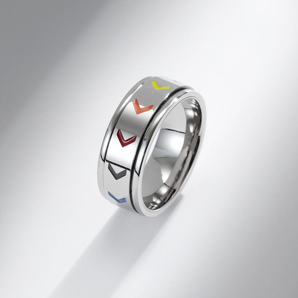 Anillos para hombres y mujeres, joyas de acero inoxidable con