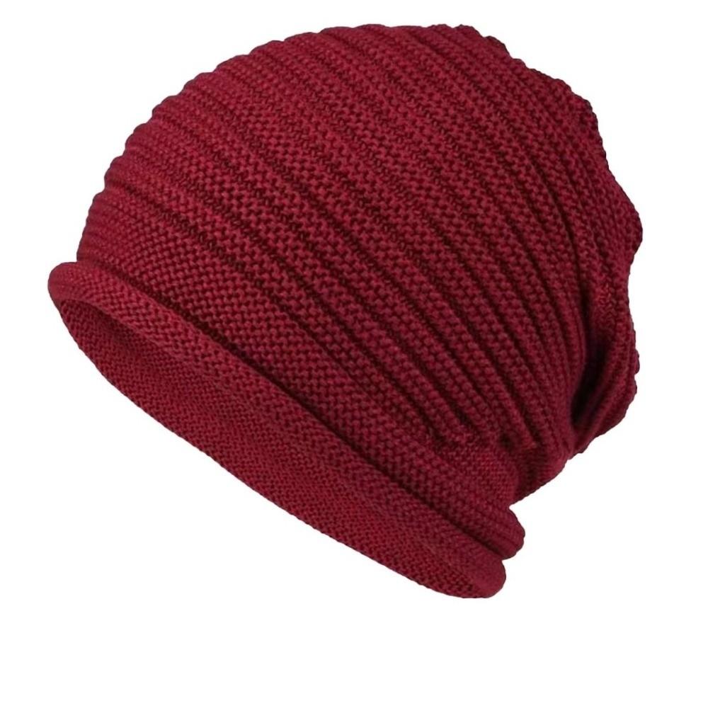Soft Winter Knitted Hat Warm Ear Protection Hat Casual Beanies  Outdoor