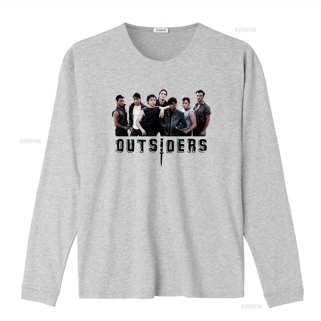 The Outsiders T Shirt 749 Retro White  Vintage Washed Stretched Soft Unisex Top For Everyday Wear Graphic Casual Versatile