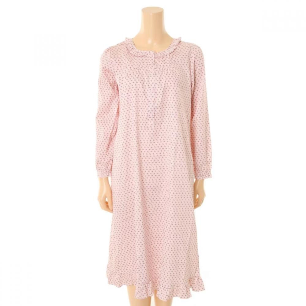 Wacoal Soft Silk Cotton 70S Ribbon Print Women S dreSS Wgn3190w 85/Red