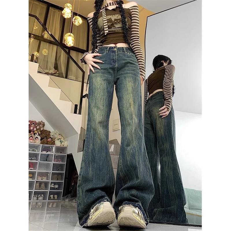 

Женские джинсы больших размеров с высокой посадкой, черные/серые, зауженные, микроклеш от колена, с рваным краем 5XL