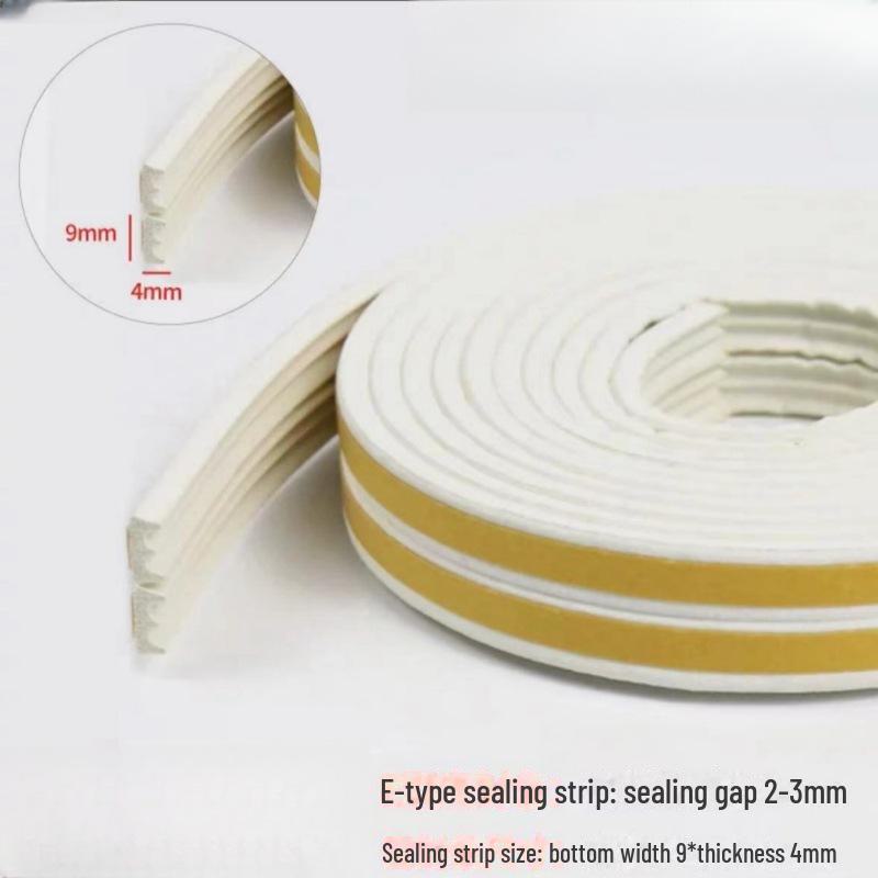 D-Type Self-Adhesive EPDM Rubber Door & Window Insulating Seal: Windproof, Soundproof, Heat Insulation & Anti-Collision Strip.