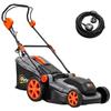 1800W Electric Lawnmower Corded, 40cm Cutting Width, Light Grey