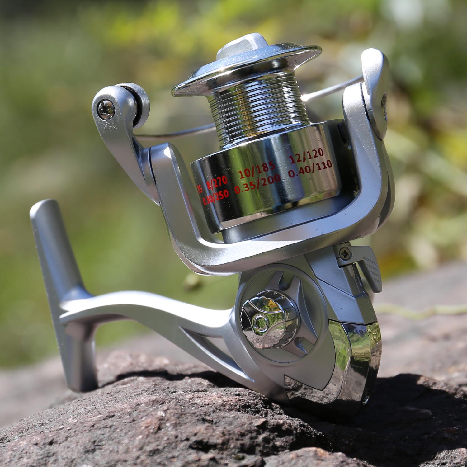 

Спиннинговая рыболовная катушка 6 шарикоподшипников 1000-4000 Правая/левая ручка Рыболовная катушка для спорта на открытом воздухе 2000 серебряный