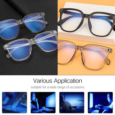 Protection Ultralight Eyeglasses Blue Light Blocking Glasses Flat Mirror Eyewear Computer Goggles