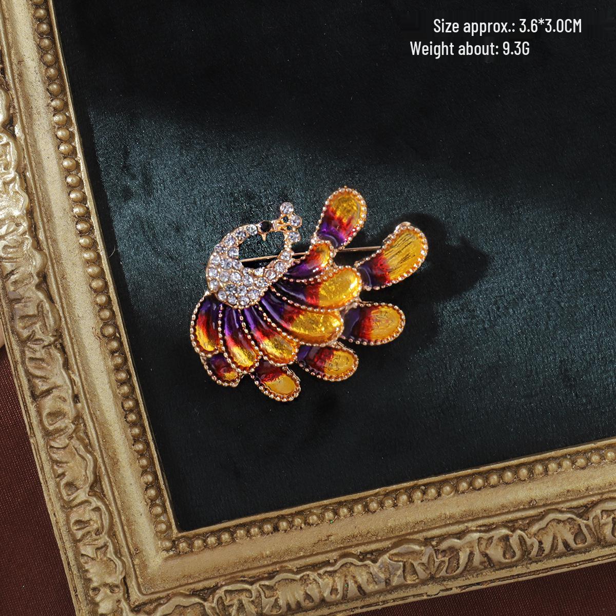 

Брошь Феникс Павлин Сова: Элегантная женская булавка-корсаж