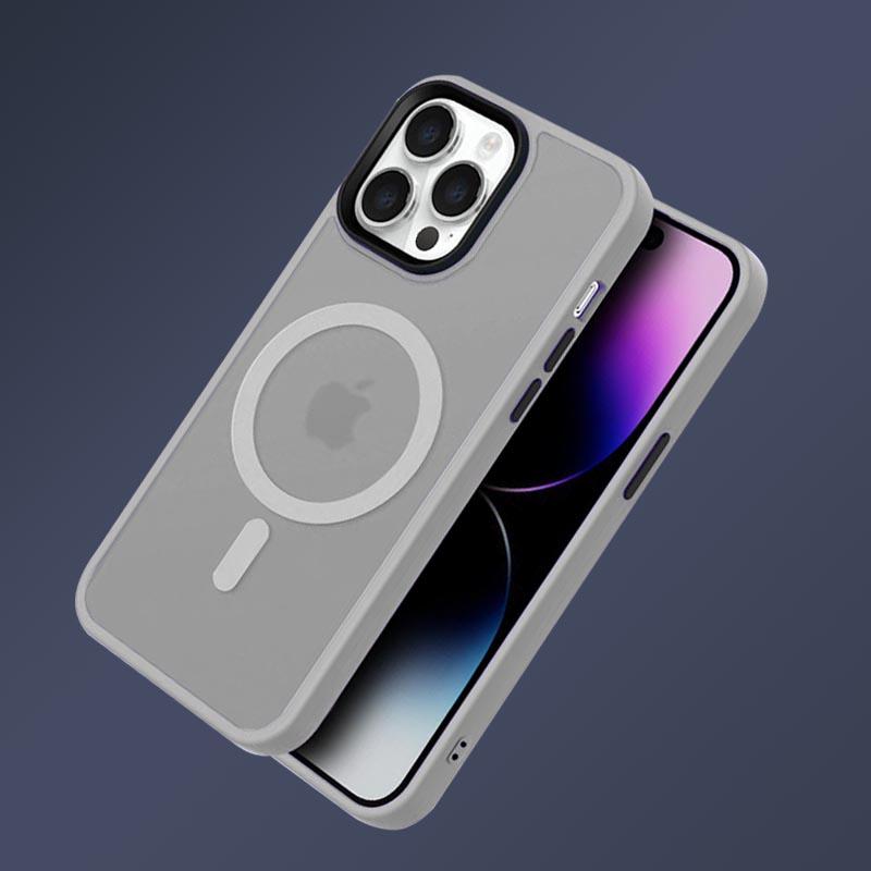 Luxury Matte For Magsafe Case For iPhone 15 13 12 11 14 Pro Max Plus Cases Magnetic Wireless Charge Translucent Shockproof Cover