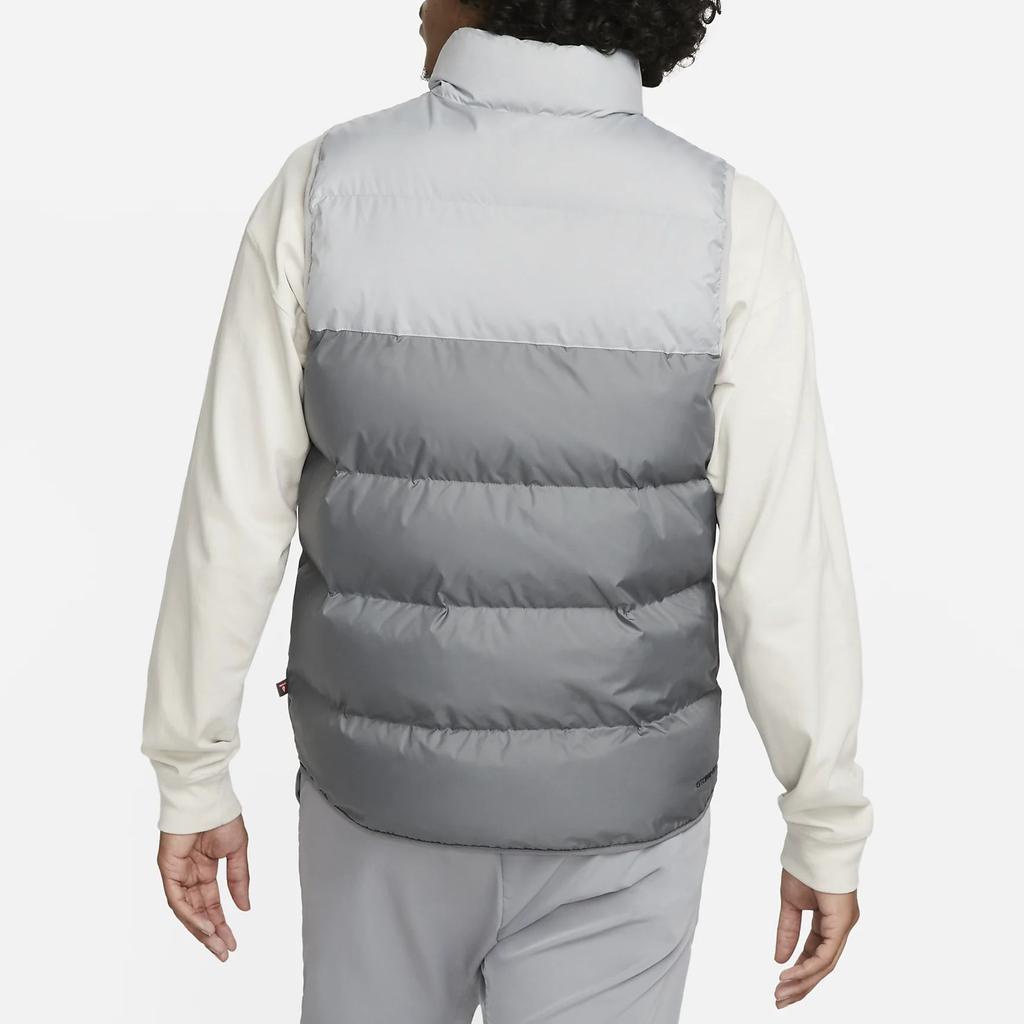 Nike Storm-FIT Windrunner Color Block Logo Stand Collar Zip Vest Men Vests Gray FB8193-077
